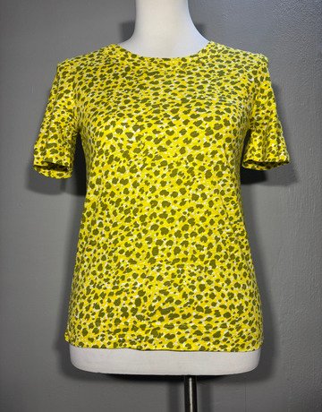 Whistles Yellow Pure Cotton Top- Size Extra-Small