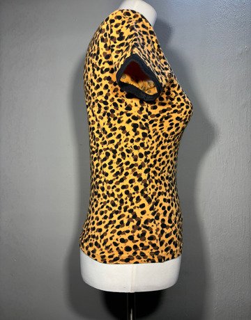 & Other Stories Brown And Black Cotton Top- Size EUR0/US0