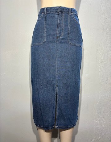 Gloria Van Derbilt Blue Skirt- Size Small