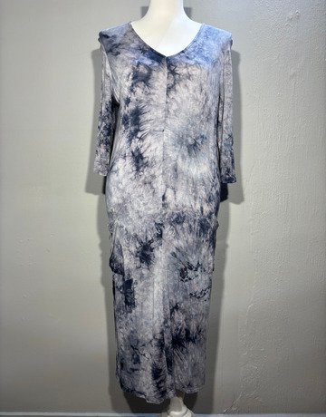 Signature Blue And Grey Dress- Size 36
