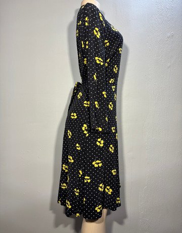 HOBBS London Black And Yellow Dress- Size UK12