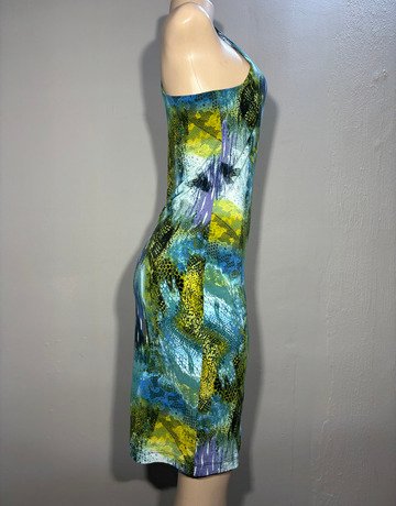 Urban Rose Blue And Green Dress- Size Medium