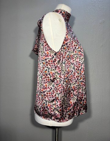 Mango Purple Patterned Top- Size EUR Extra-Large