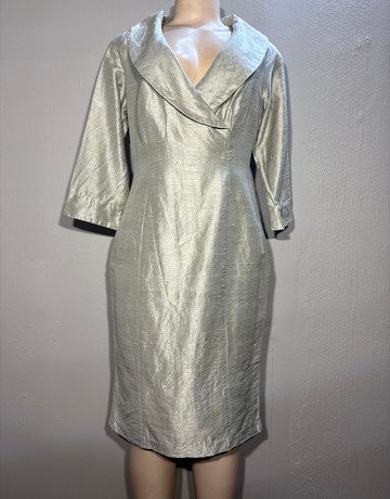 Habits Collection Green Silver Dress- Size Medium/Large