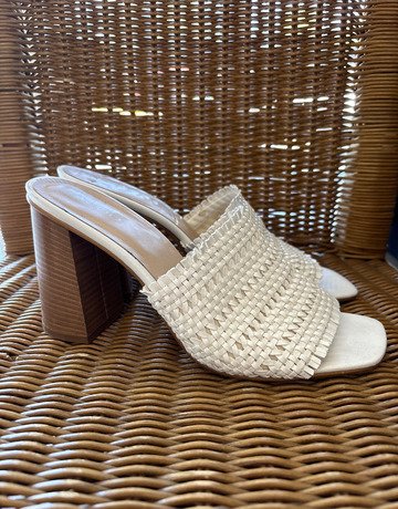 Aldo White Block Heels- Size UK7