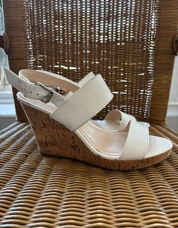 Nine West White Heels- Size