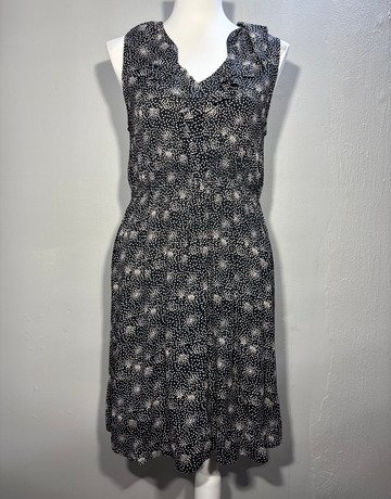 Monsoon Black And White Dress- Size UK14