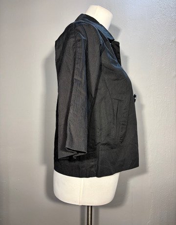 Forever Black Cotton Jacket- Size Small