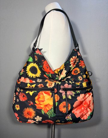 Desigual Black Floral Bag- Large Size
