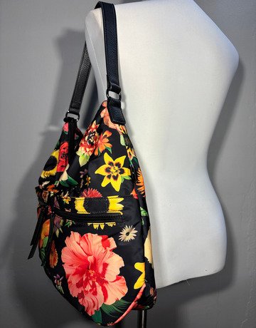 Desigual Black Floral Bag- Large Size
