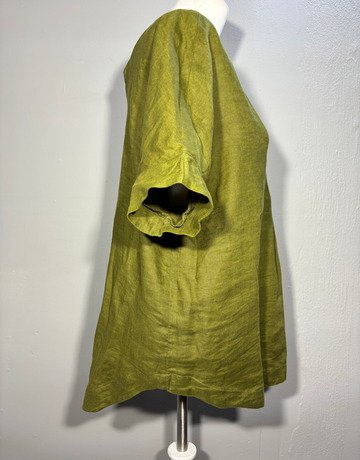 M&S Green Linen Top- Size 10