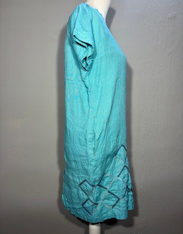 Jenja Blue Pure Linen Dress- Size 8