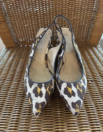 Stella McCartney Leopard Print Heels- Size 39