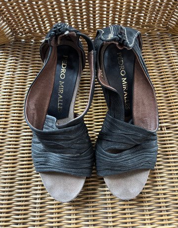 Pedro Miralles Dark Grey Heels- Size 37