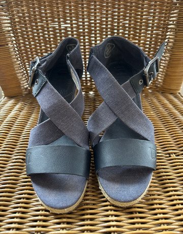 G-Star RAW Denim Wedge Sandals- Size Eur 38 / UK 5