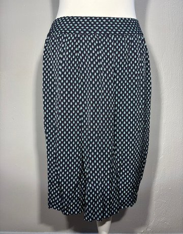 Trenery Blue Patterned Skirt- Size 8