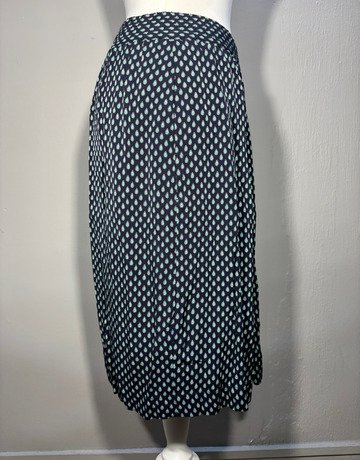 Trenery Blue Patterned Skirt- Size 8