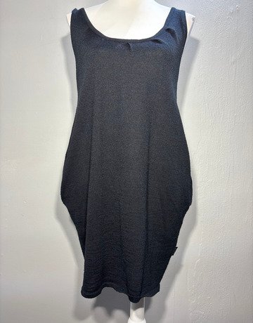 Nicci Black Wool Dress- Size 1 (Medium/Large)