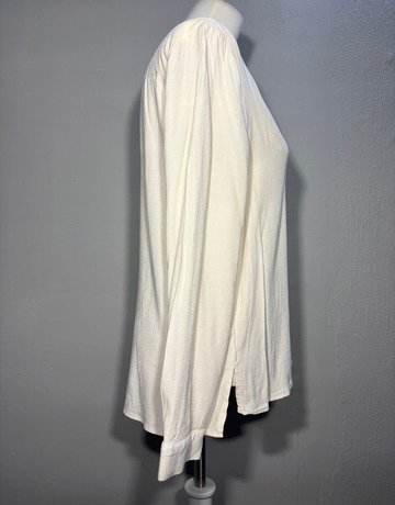 YAYA Women Viscose Blend Cream Top- Size 38 / UK 14