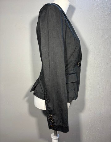 Guess Black Cotton Blazer- Size Small