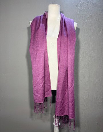 Purple Scarf- (Cashmere blend) Large Size