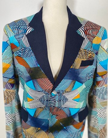 Shwe Shwe Cotton Multi Colour Blazer – UK 40