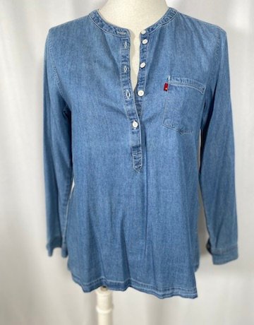 Levis Soft Denim Blouse - Size S
