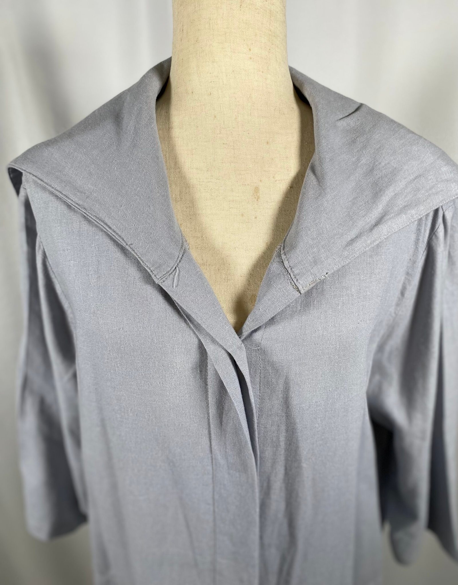 Classic Blue Cotton Jacket/Over Coat -Size L