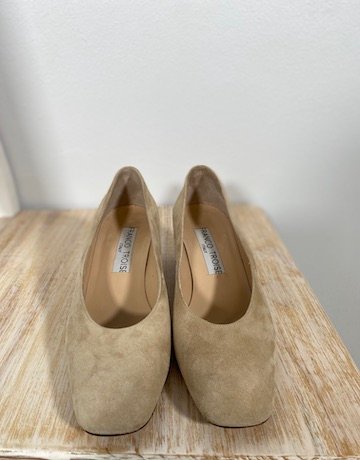 Franco Troise Italy Nude Suede Shoes - Size: SA 5/Eur 38