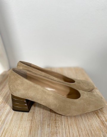 Franco Troise Italy Nude Suede Shoes – Size: SA 5/Eur 38