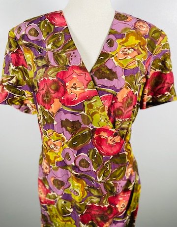 100% Silk Dress by GILLIAN -Size UK 14