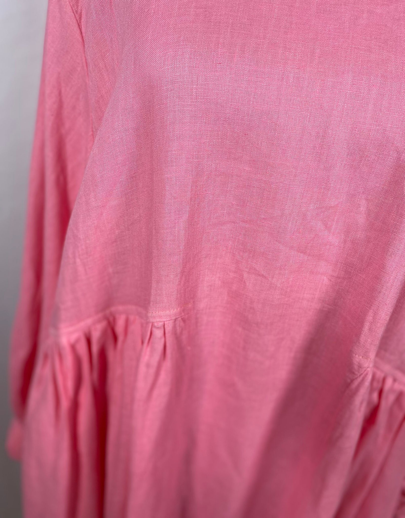 WASS Petal Pink Linen Dress – Size 40/44