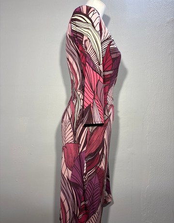 Betty Jackson Black Pink Dress- Size UK 12 / Eur 40 / USA 12