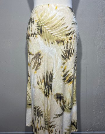 Threadz Beige Patterned Skirt- Size Small