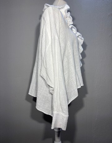 Desray White Pure Cotton Top- Size UK 42/ 18