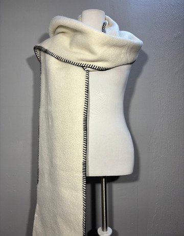 Zara White Scarf- Medium Size