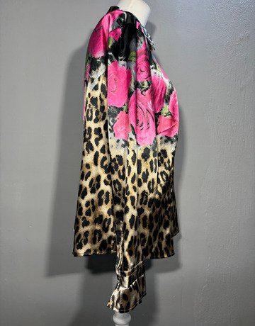Basler Leopard Print Shirt- Size Medium/Large
