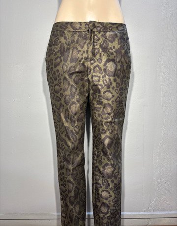 YAYA Green And Brown Patterned Pants- Size 42