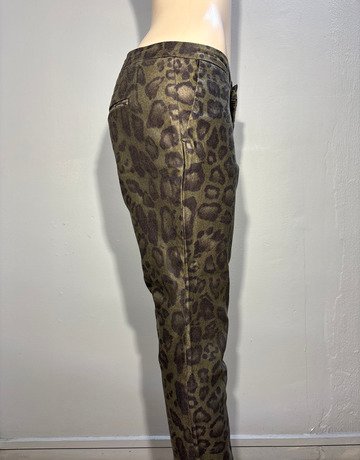 YAYA Green And Brown Patterned Pants- Size 42