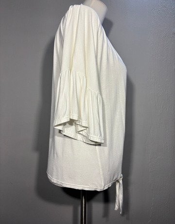 White Long Sleeve Top- Size Medium