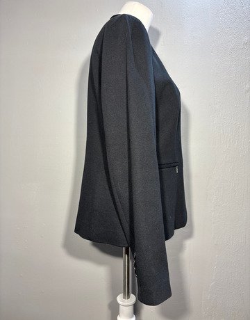 Trenery Black Cotton Blazer- Size Large