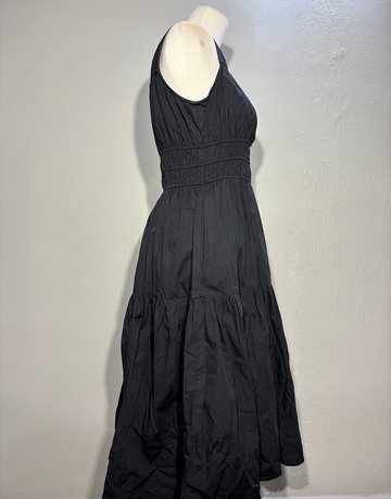 Poetry Black Cotton Dress- Size 10