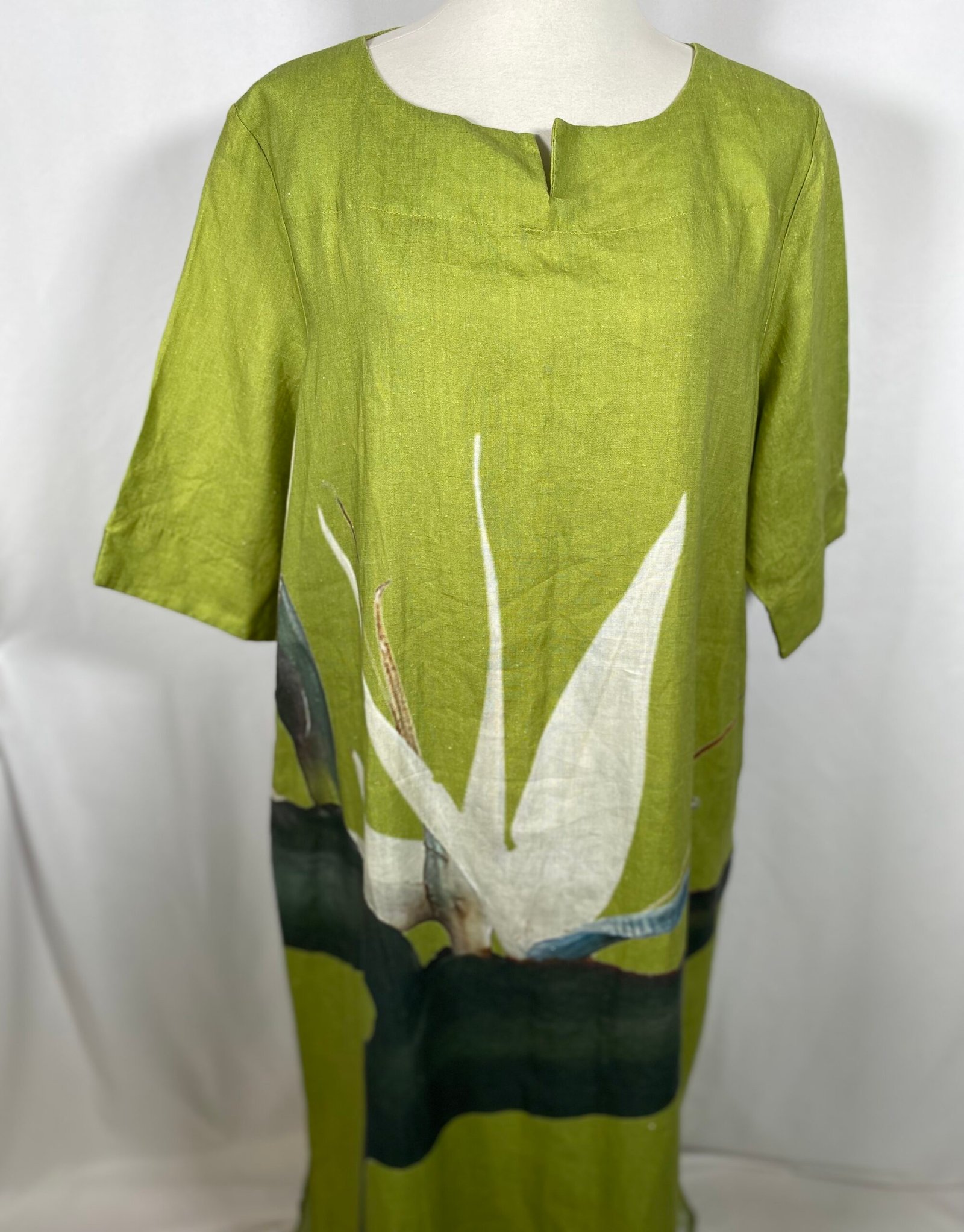 Hugo Fleur Linen Dress - Size 40/42