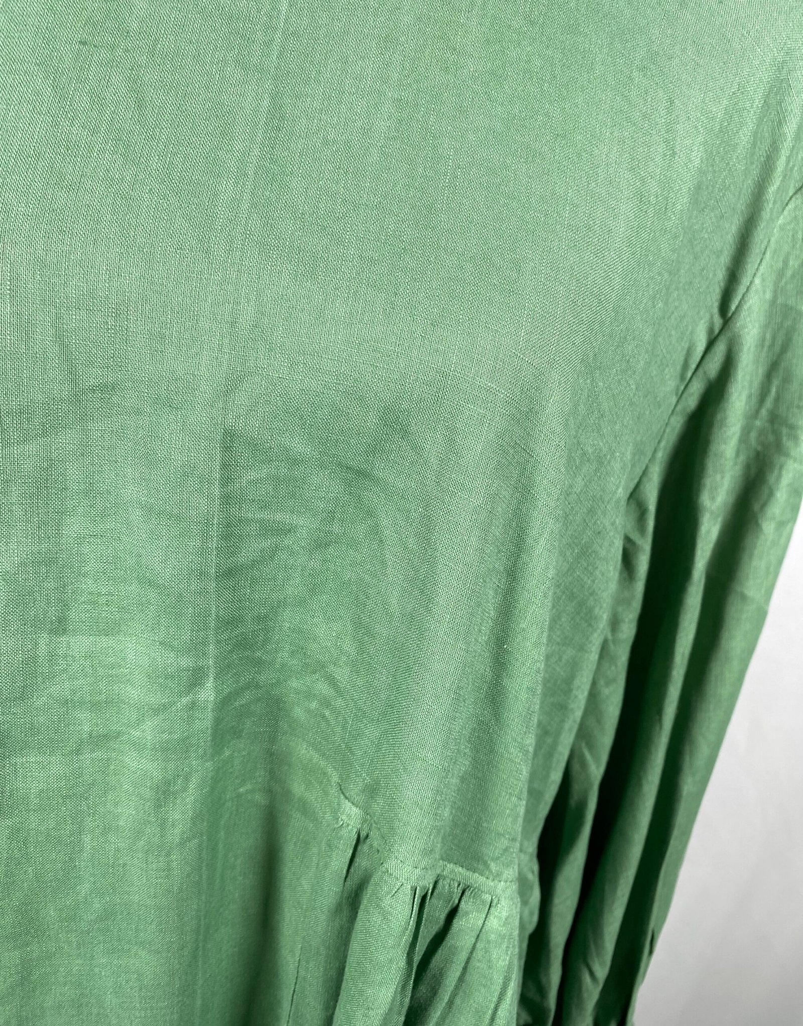 WASS Shamrock Green Linen Dress – Size 40/44