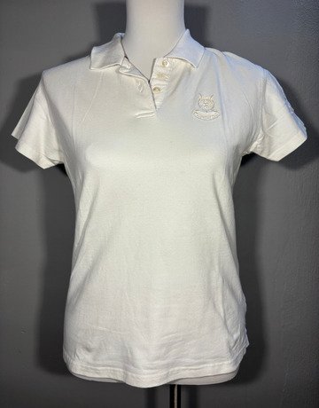 Burberry Golf White Cotton Top- Size Medium