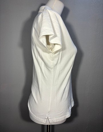 Burberry Golf White Cotton Top- Size Medium