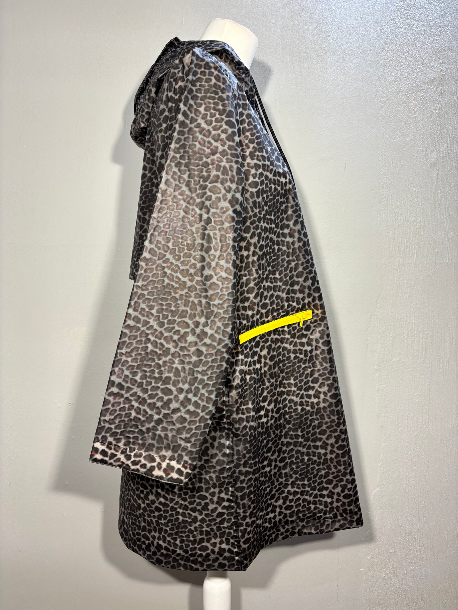 YAYA Women Leopard Print Raincoat- Size 40