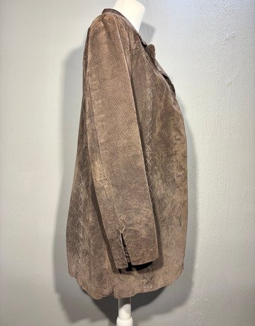 Genuine Suede Brown Jacket- Size 10