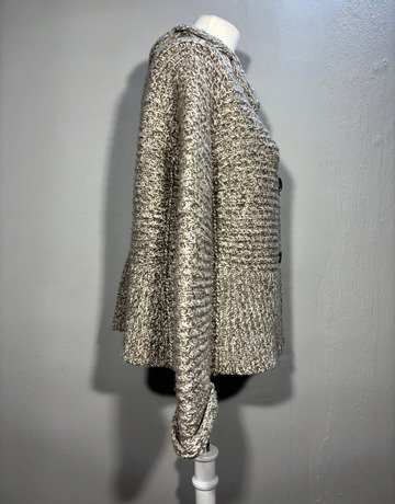 Rena Lange Beige Cashmere Wool Blend Jacket- Size Extra-Large