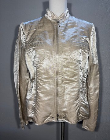 Verse Cream Cotton Blend Jacket- Size 42